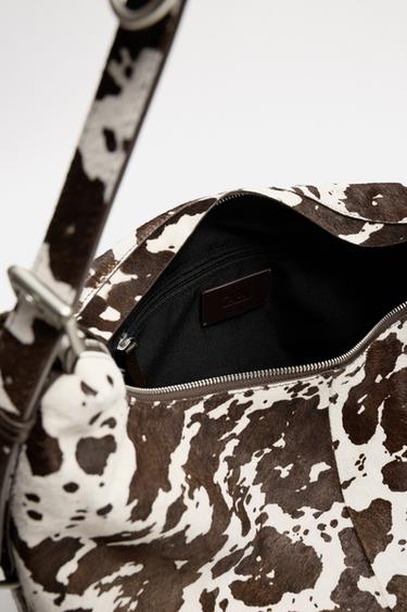 ANIMAL PRINT LEATHER TOTE BAG - Multicoloured by Zara - Image 5