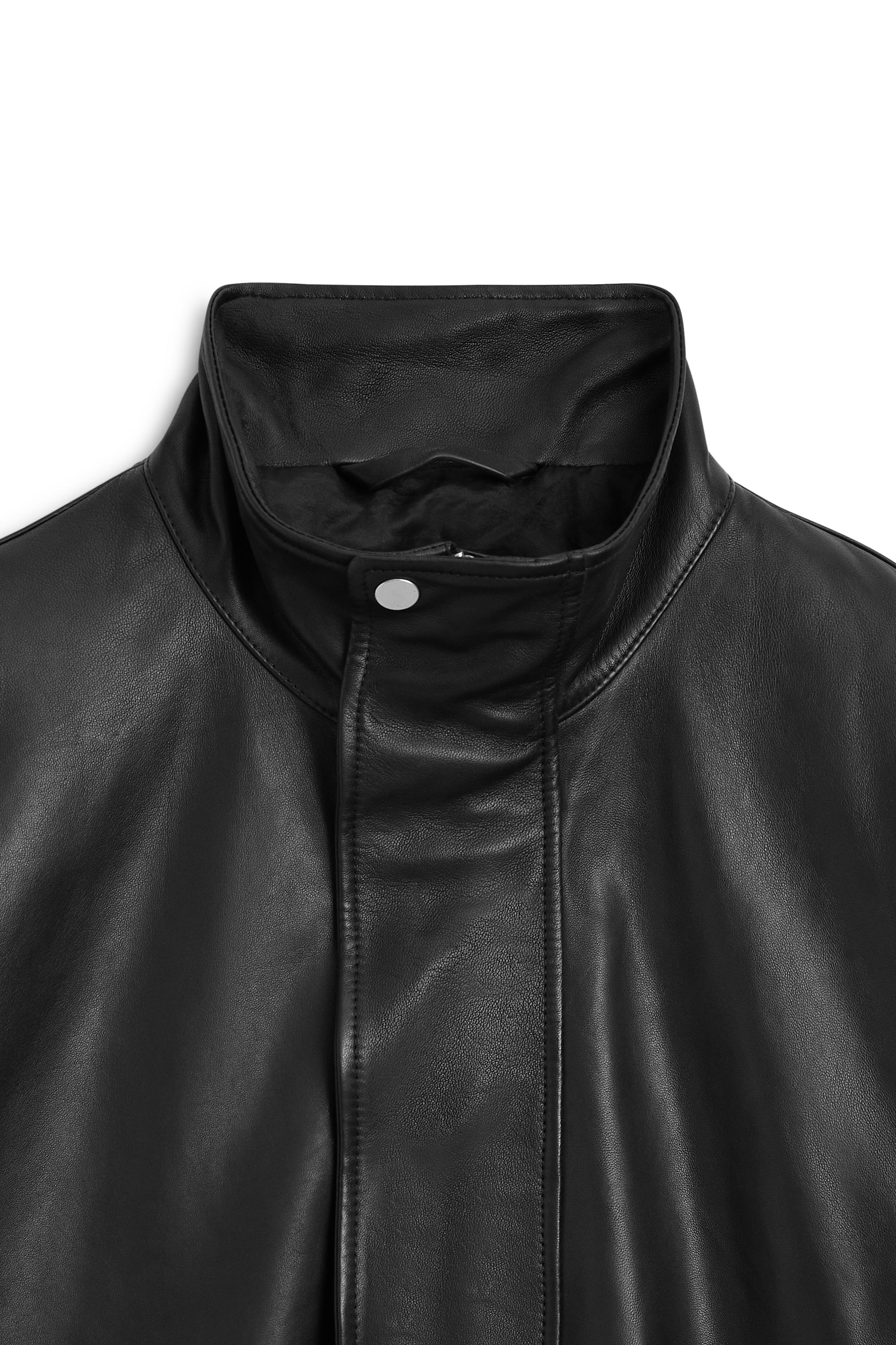 Blouson à poches en cuir nappa - LIMITED EDITION