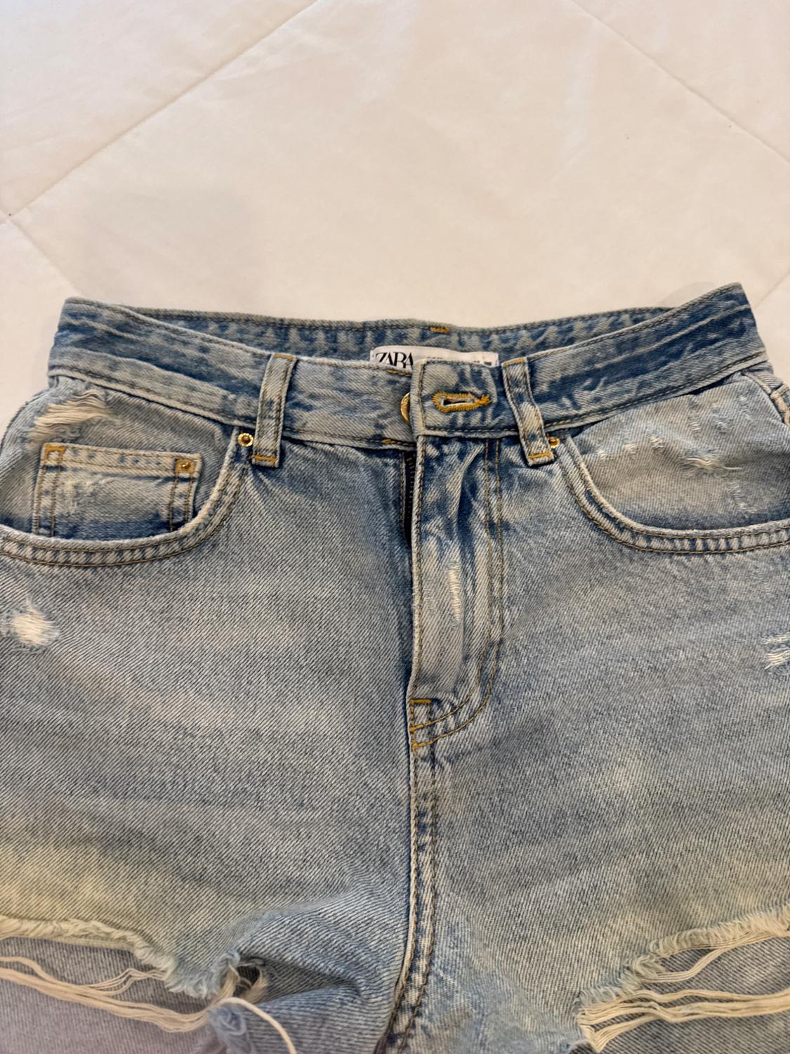 ZIP FRONT DISTRESSED DENIM - Image 2