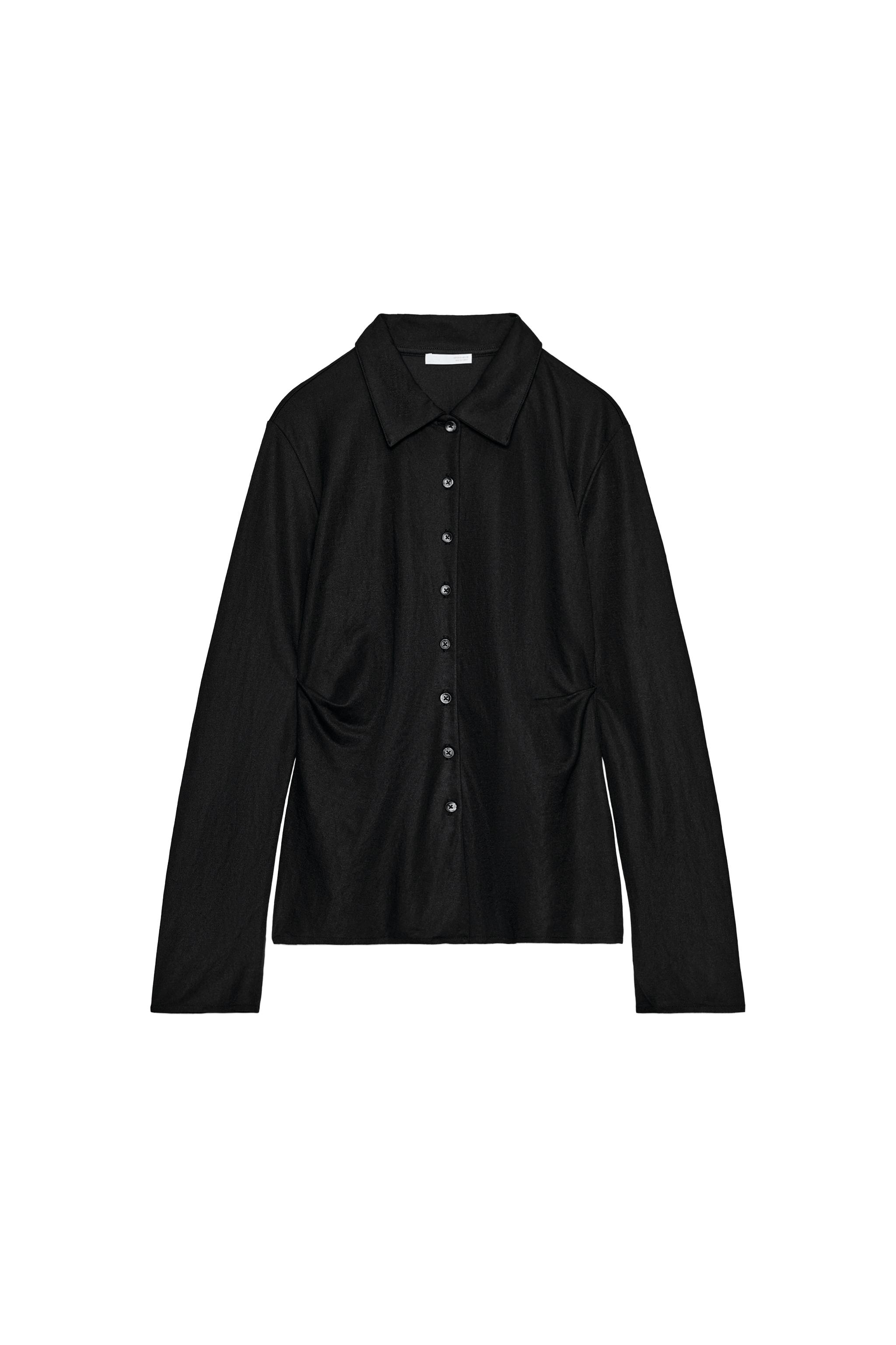 BUTTONED PLEATED TOP