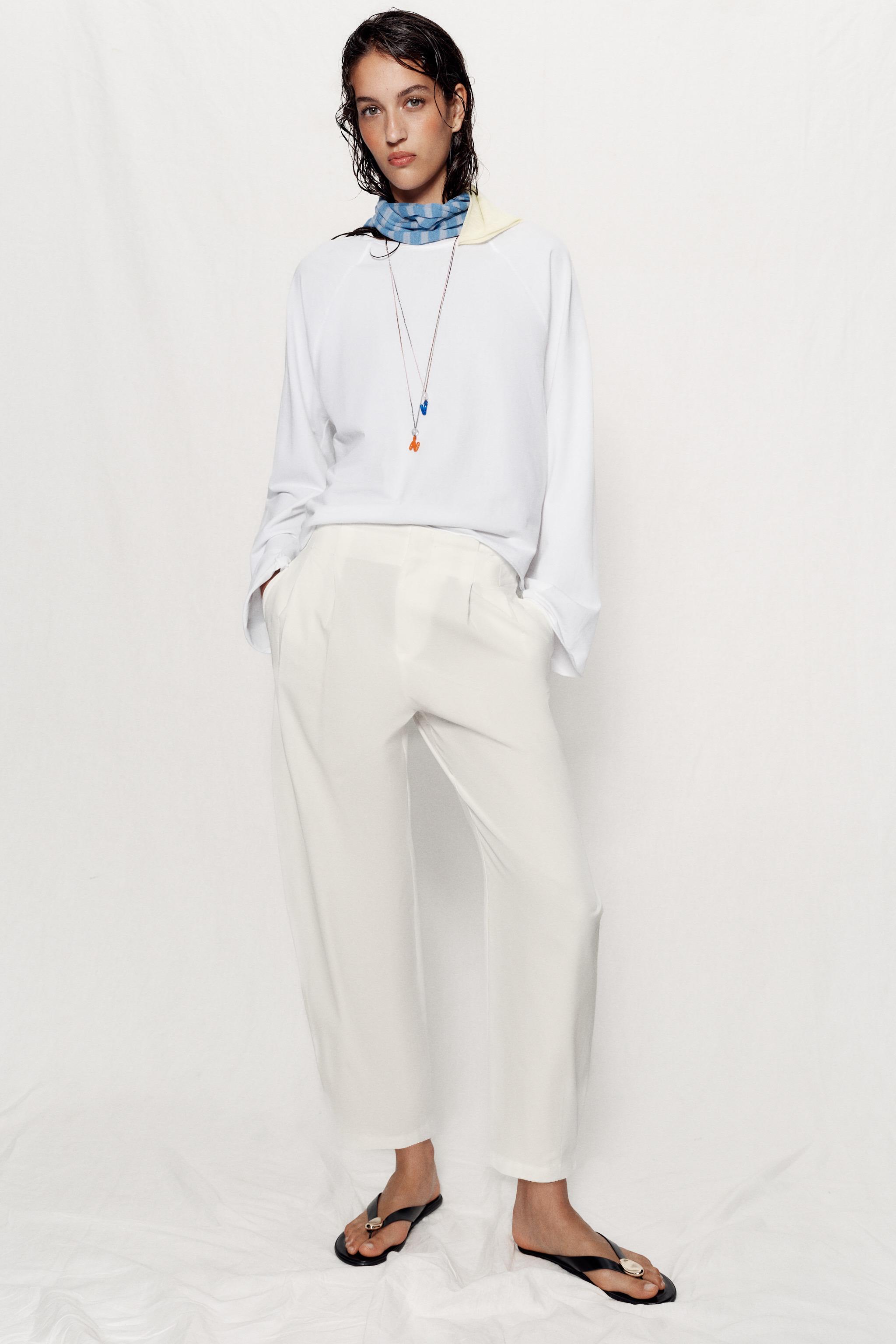 Женские брюки Zara PAPERBAG BALLOON PANTS