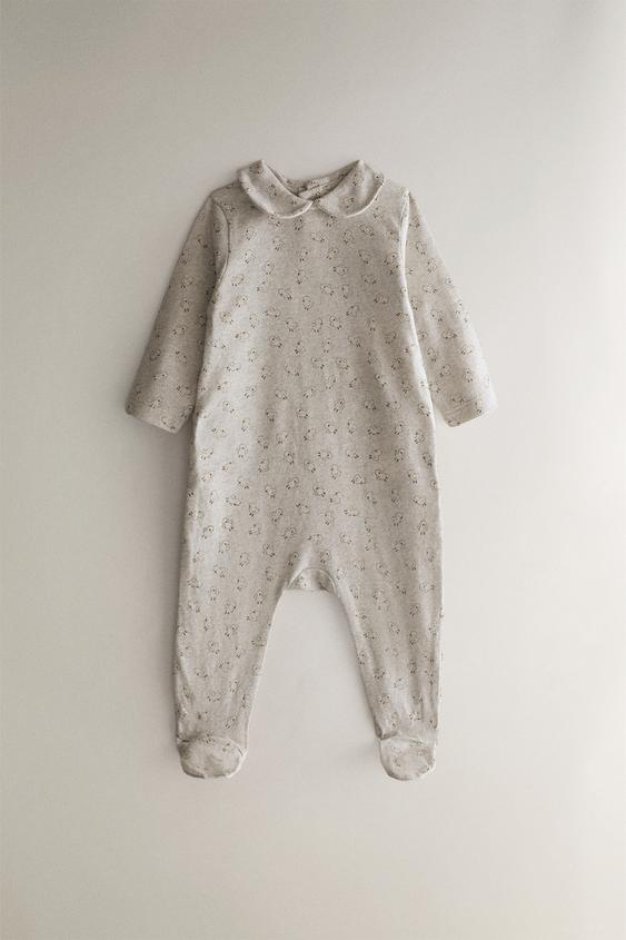 BABY-STRAMPELANZUG KÜKEN - Grau meliert von Zara - Bild 0