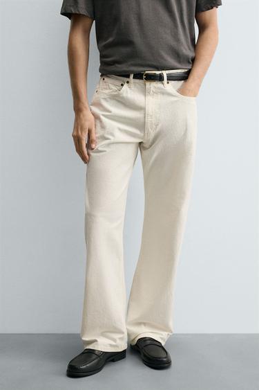 LOOSE-FIT-JEANS - Cremefarben von Zara