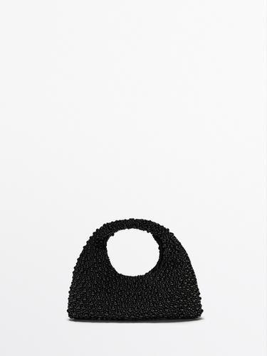 Zara Mini bag with beading - Brown - Image 0