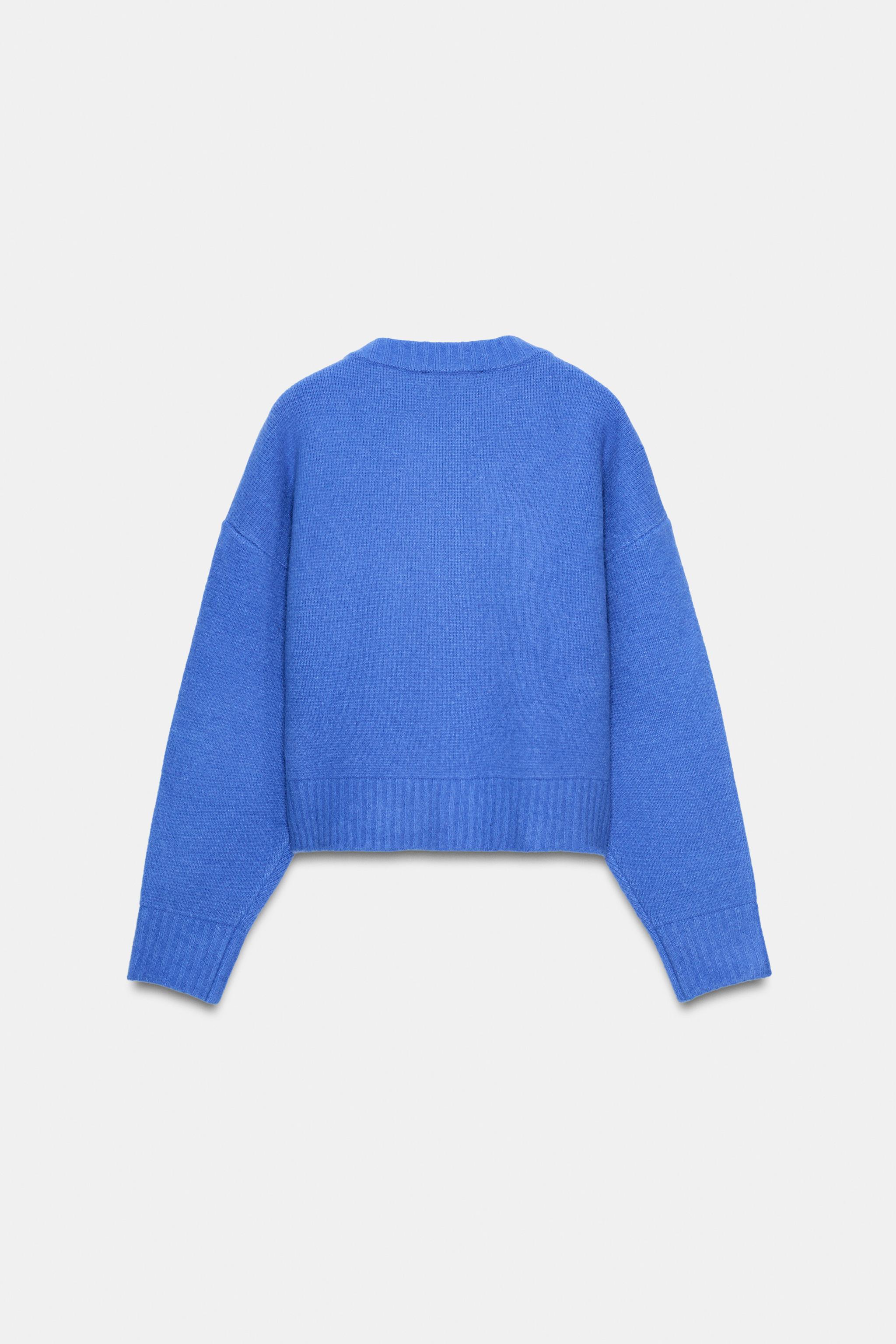 ソフトニットカーディガン - 濃青 | ZARA Japan / 日本