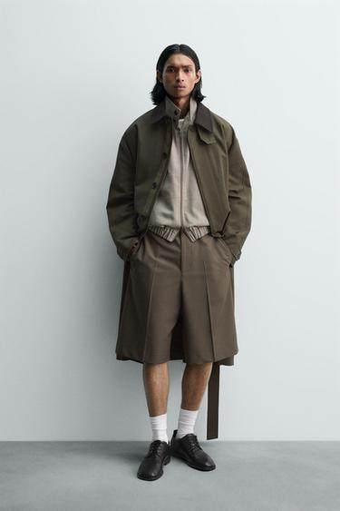 Zara 限量版休閒版短褲 - 深綠色