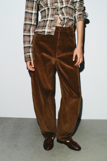 BALLOON TROUSERS WITH POCKETS - Light brown by Zara