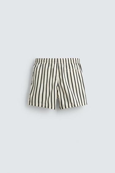 MAILLOT DE BAIN MI-LONG À RAYURES - Multicolore de Zara - Image 1