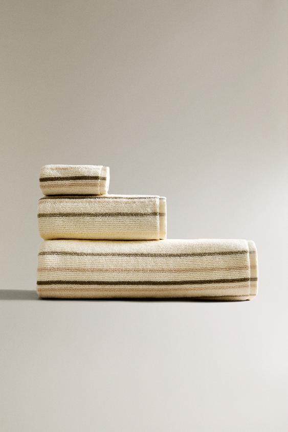 COLOURED STRIPE BATH TOWEL - Multicoloured | ZARA Ireland