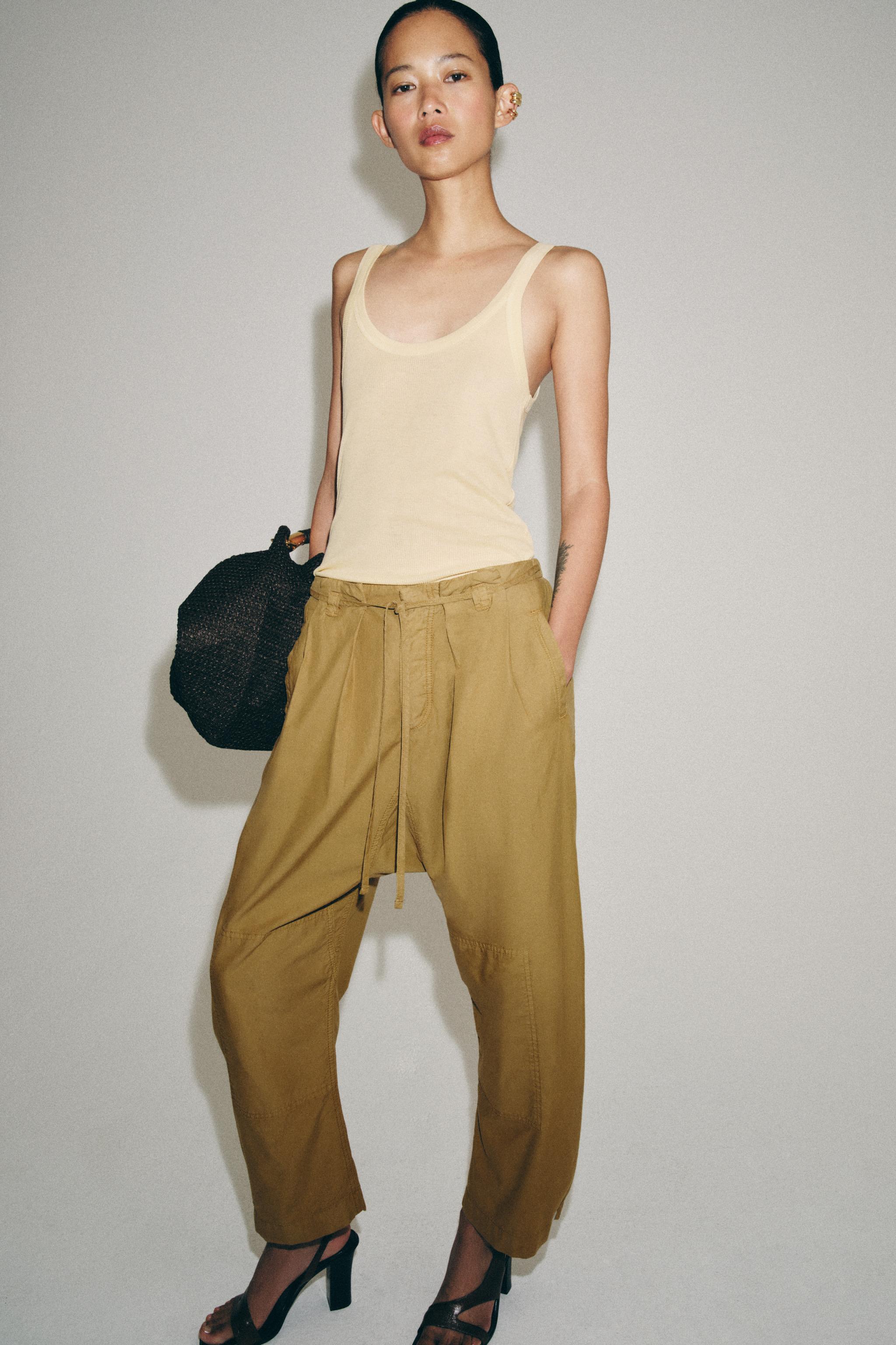 FLOWY STRAPPY TOP - Yellow | ZARA United States