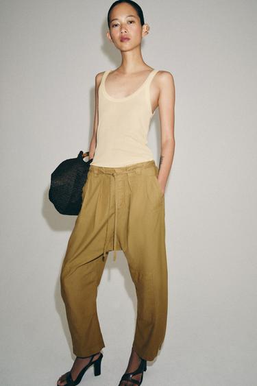 DÉBARDEUR FLUIDE - Jaune de Zara - Image 3