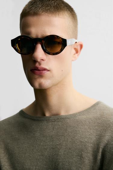 ROUND SUNGLASSES - Tortoiseshell by Zara - Image 0