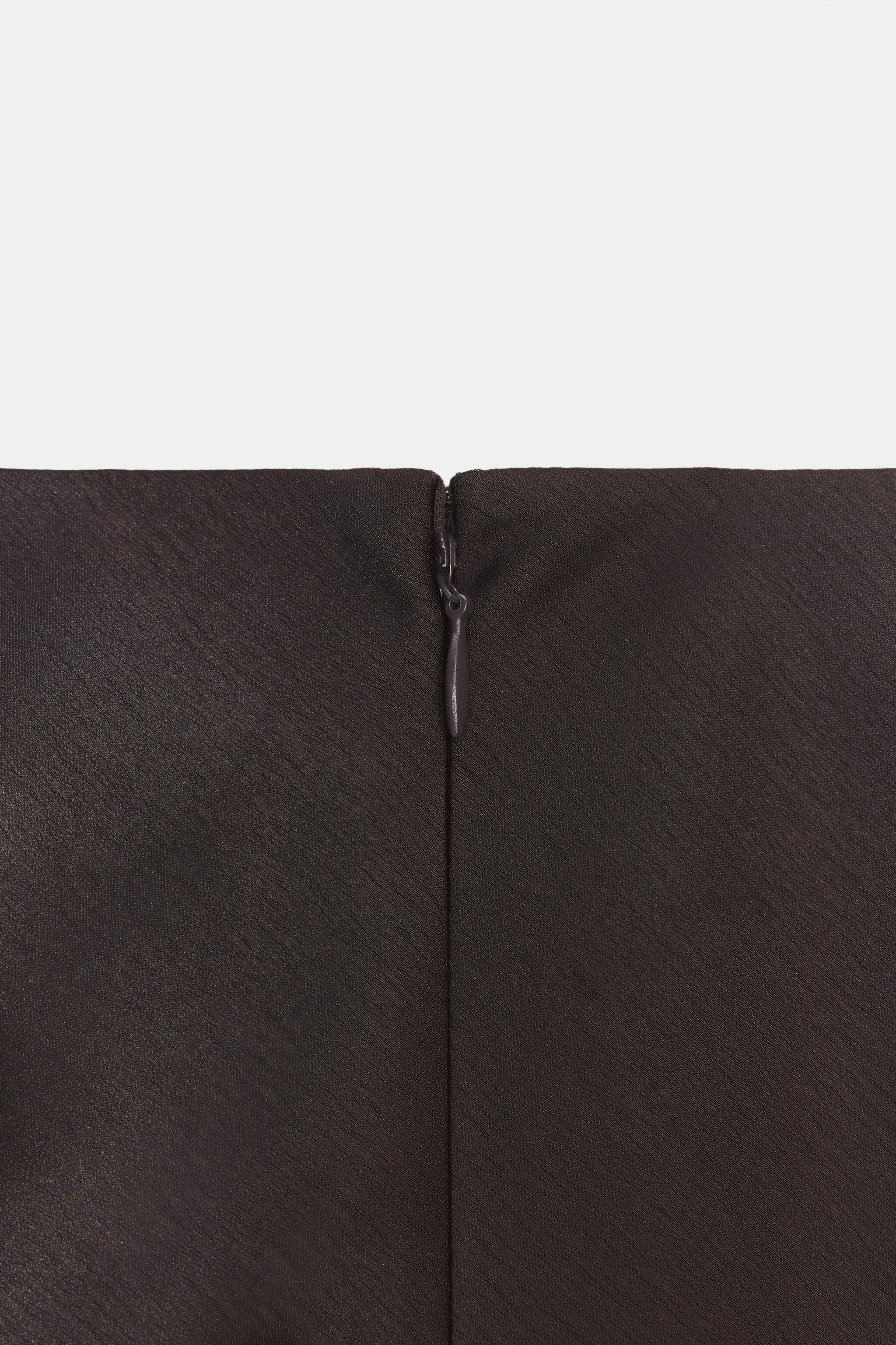 SATIN EFFECT LACE SKIRT ZW COLLECTION