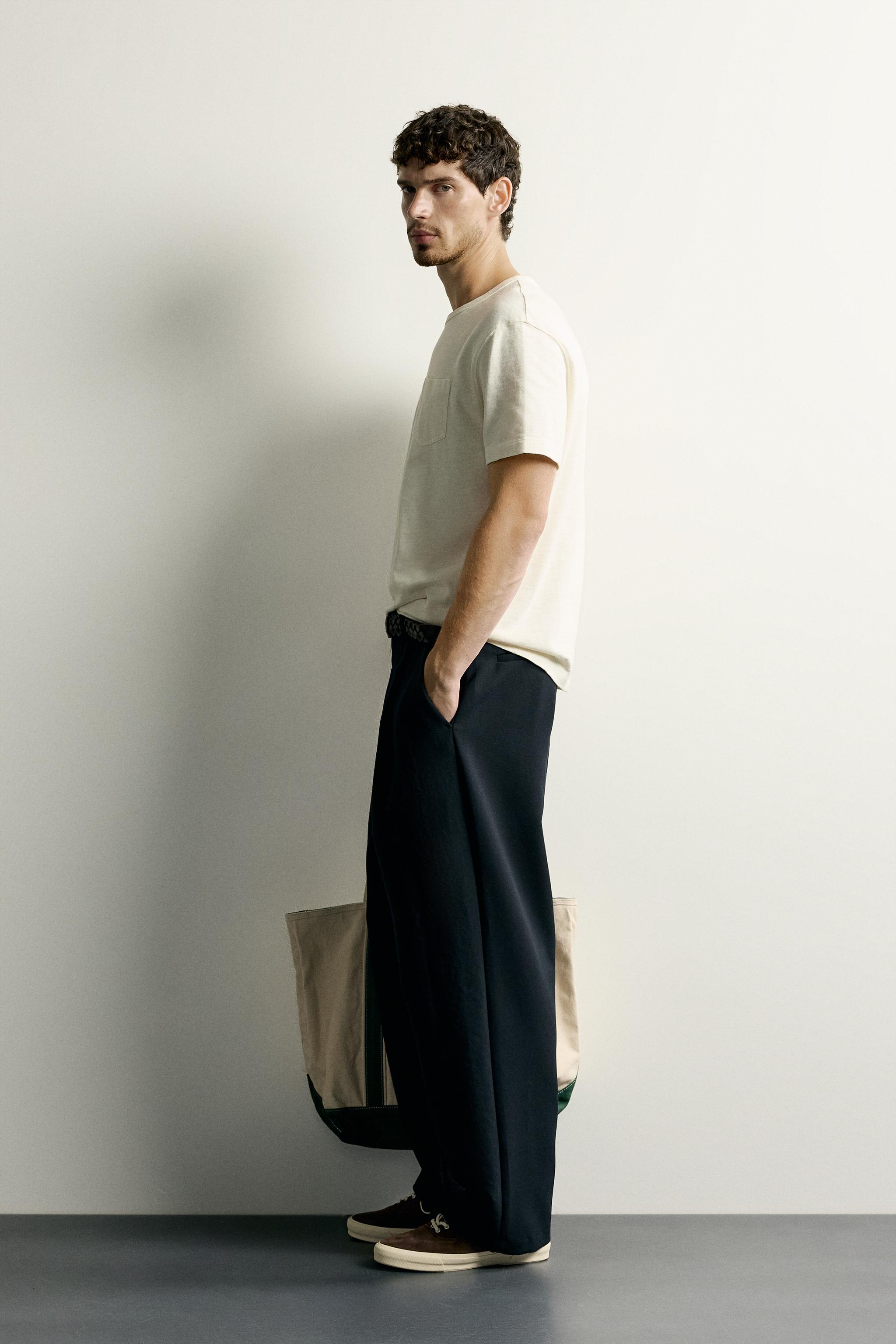 Мужские футболки Zara REGULAR FIT SHORT SLEEVE T-SHIRT — фото 4