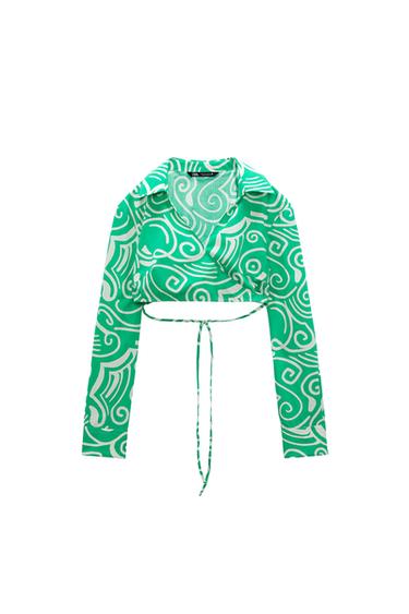 PRINTED POPLIN SHIRT