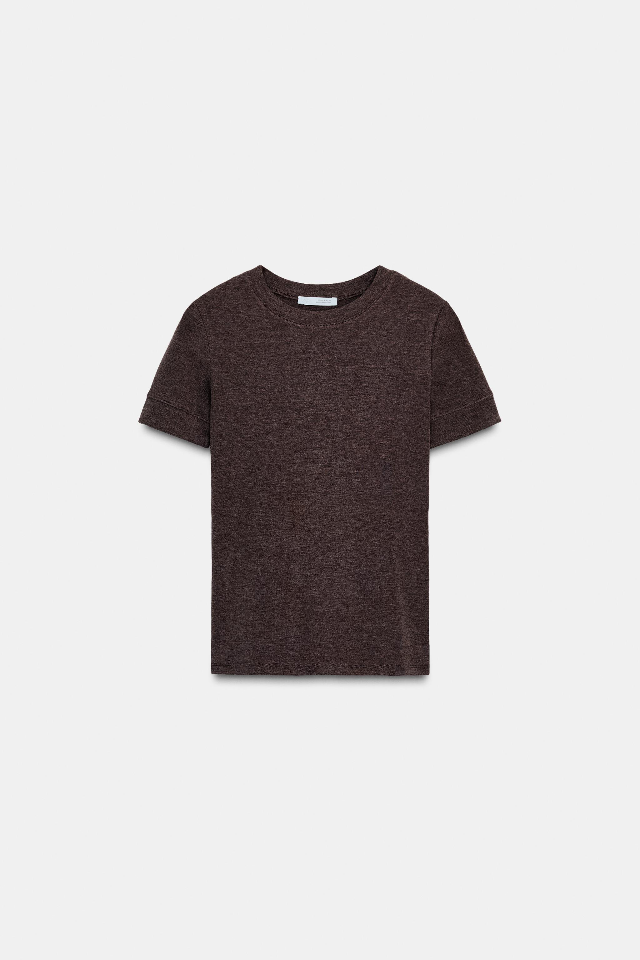 MİNİMAL KISA KOLLU T-SHIRT - Görsel 6