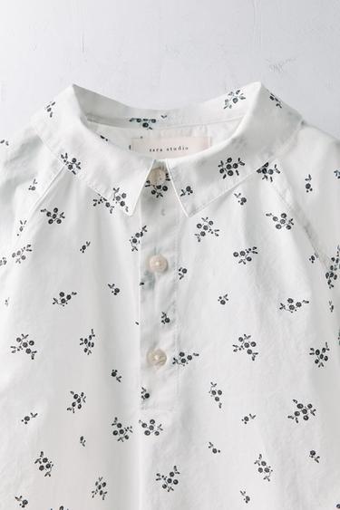 6-10 ANS/ CHEMISE EN POPELINE FLEURS ÉDITION LIMITÉE - Imprimée de Zara - Image 2