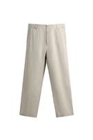 REGULAR FIT KETEN PAMUKLU GÖMLEK - Görsel 3