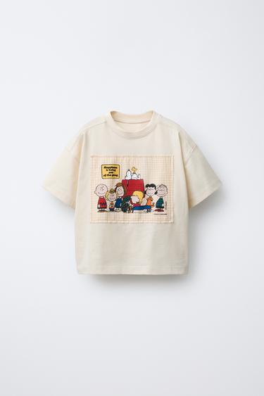 CAMISETA PARCHE SNOOPY PEANUTS™ - Crudo de Zara