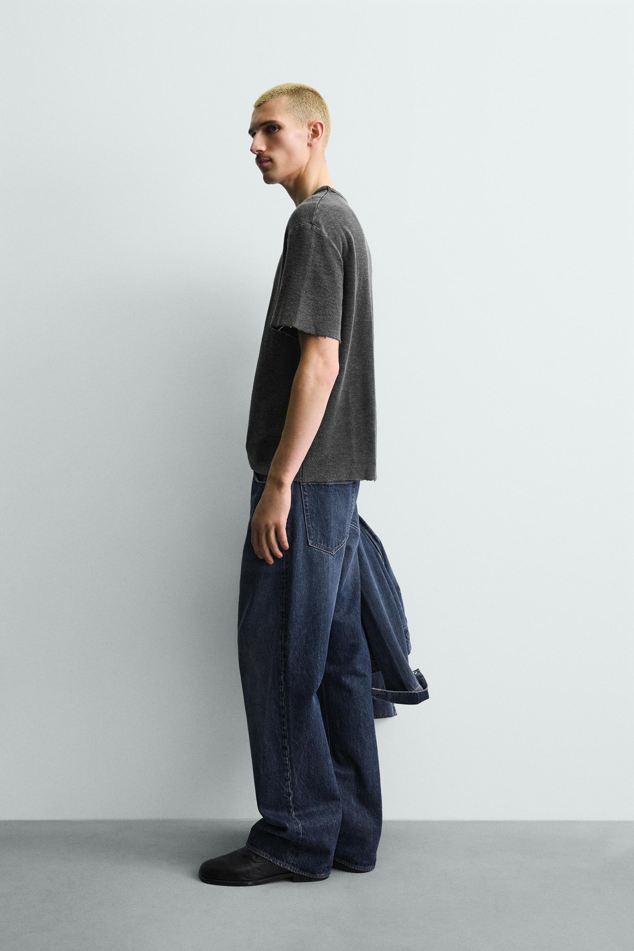 WASHED KNIT T-SHIRT