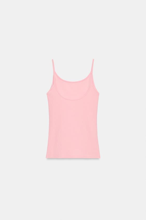 TOP À FINES BRETELLES - Rose de Zara - Image 5