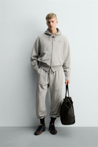 ZIP-UP HOODIE X SR_A - Grey marl by Zara