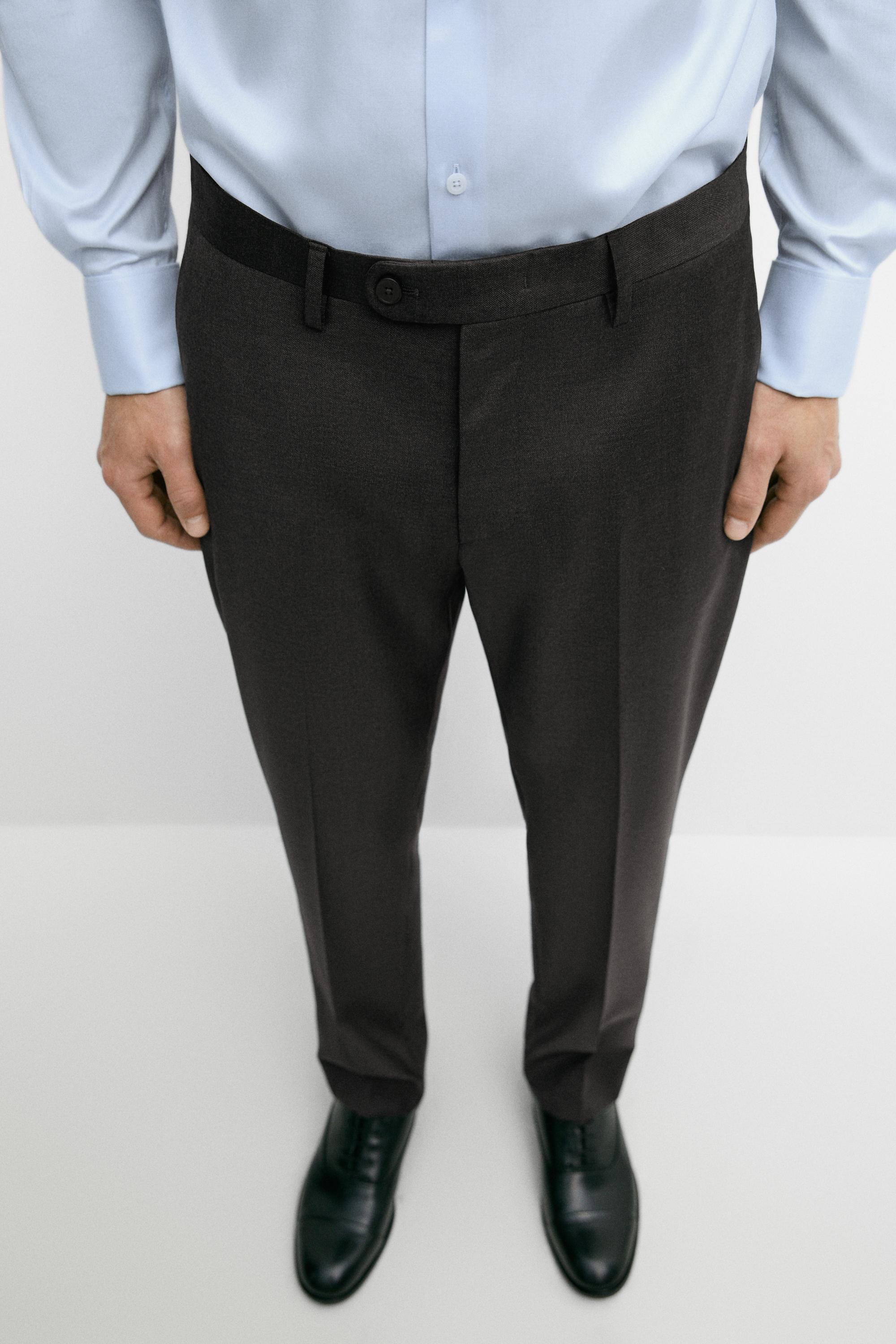 Cold wool suit trousers
