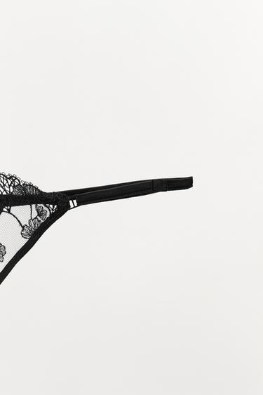 TANGA DENTELLE - Noir de Zara - Image 5