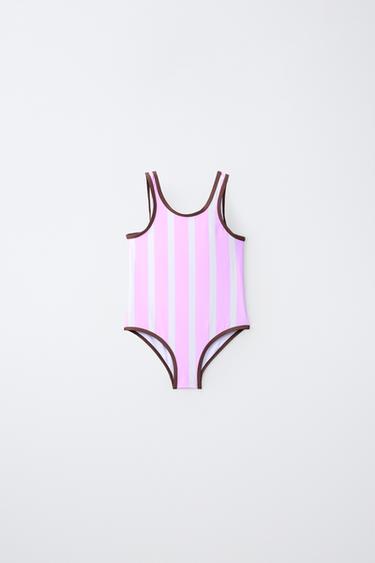 2-6 YEARS / PUKAS SURF STRIPED SWIMSUIT - Pink by Zara - Image 0