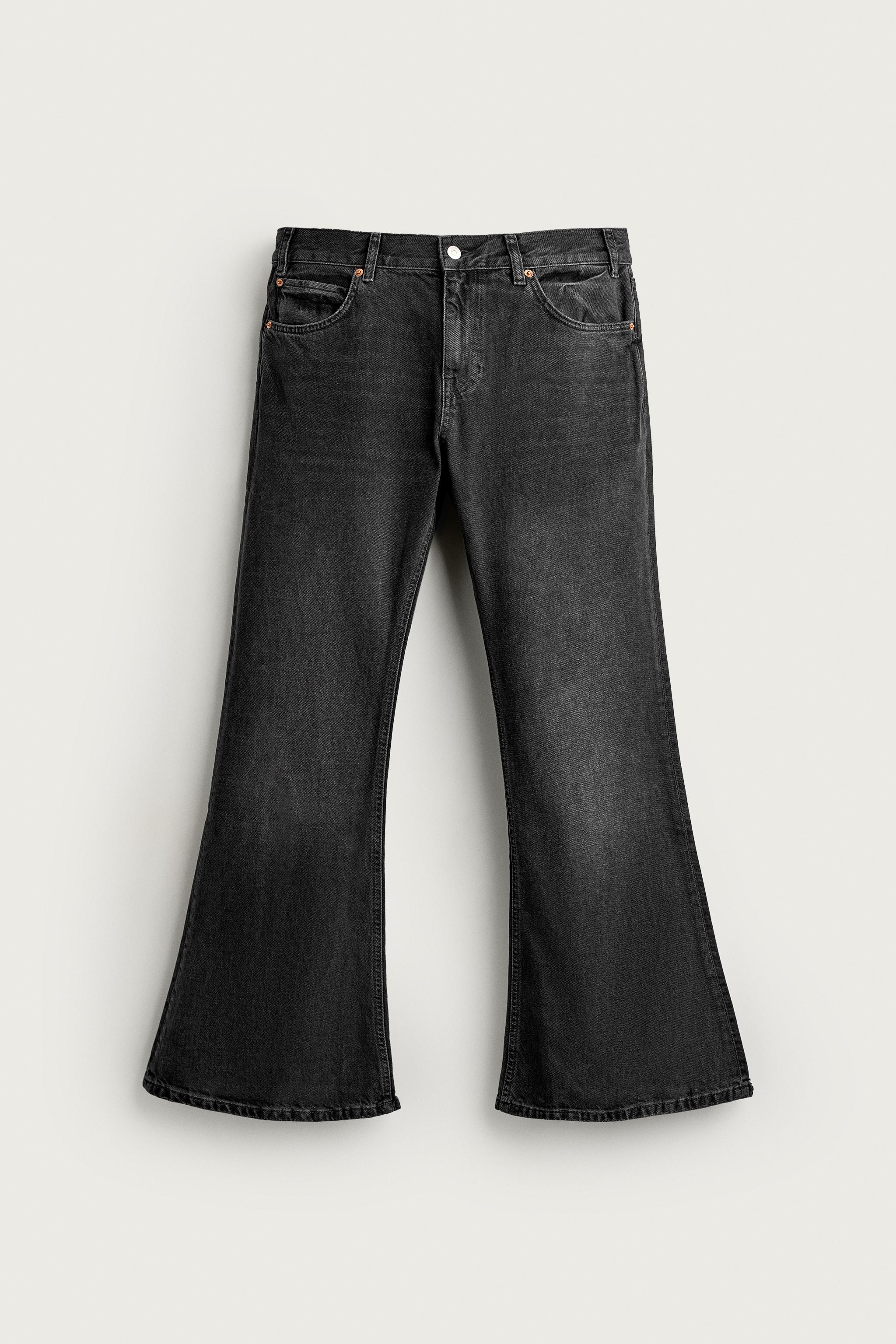 FLARE FIT JEANS — Charcoal