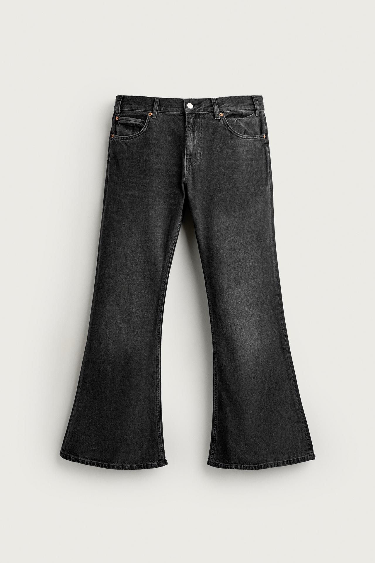 FLARE FIT JEANS — Charcoal