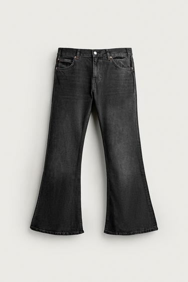 Zara FLARE FIT JEANS - Charcoal