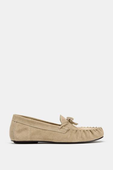 MOCASÍN SERRAJE - Beige de Zara - Imagen 0