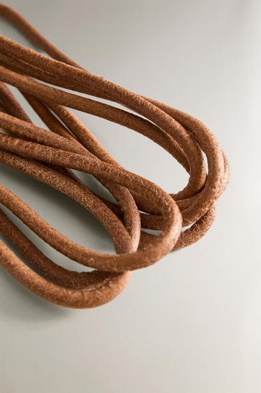 LEATHER SKIPPING ROPE - Brown by Zara - Image 2