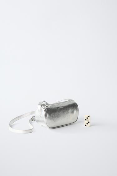 SAC BANDOULIÈRE MÉTALLISÉ - Argent de Zara - Image 5
