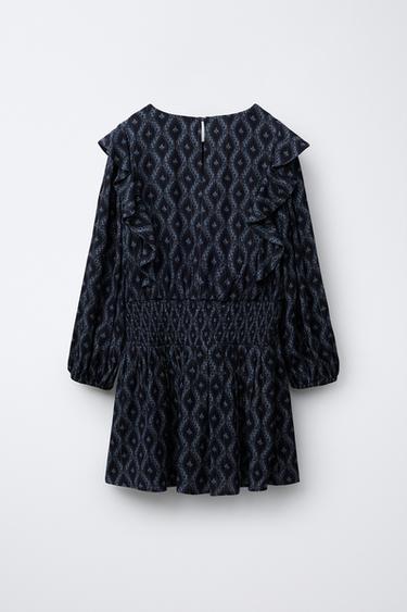 IKAT PRINT DRESS - Blue by Zara - Image 1