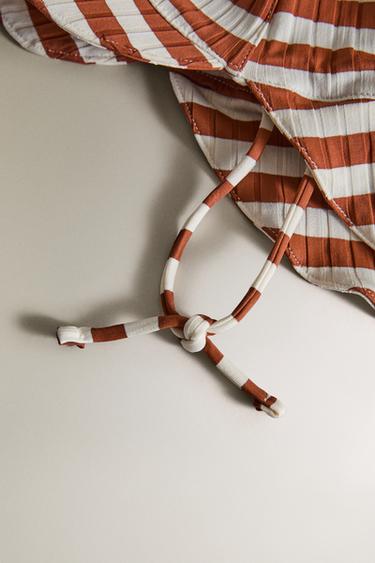 KIDS’ STRIPED BEACH HAT - Brick by Zara - Image 3