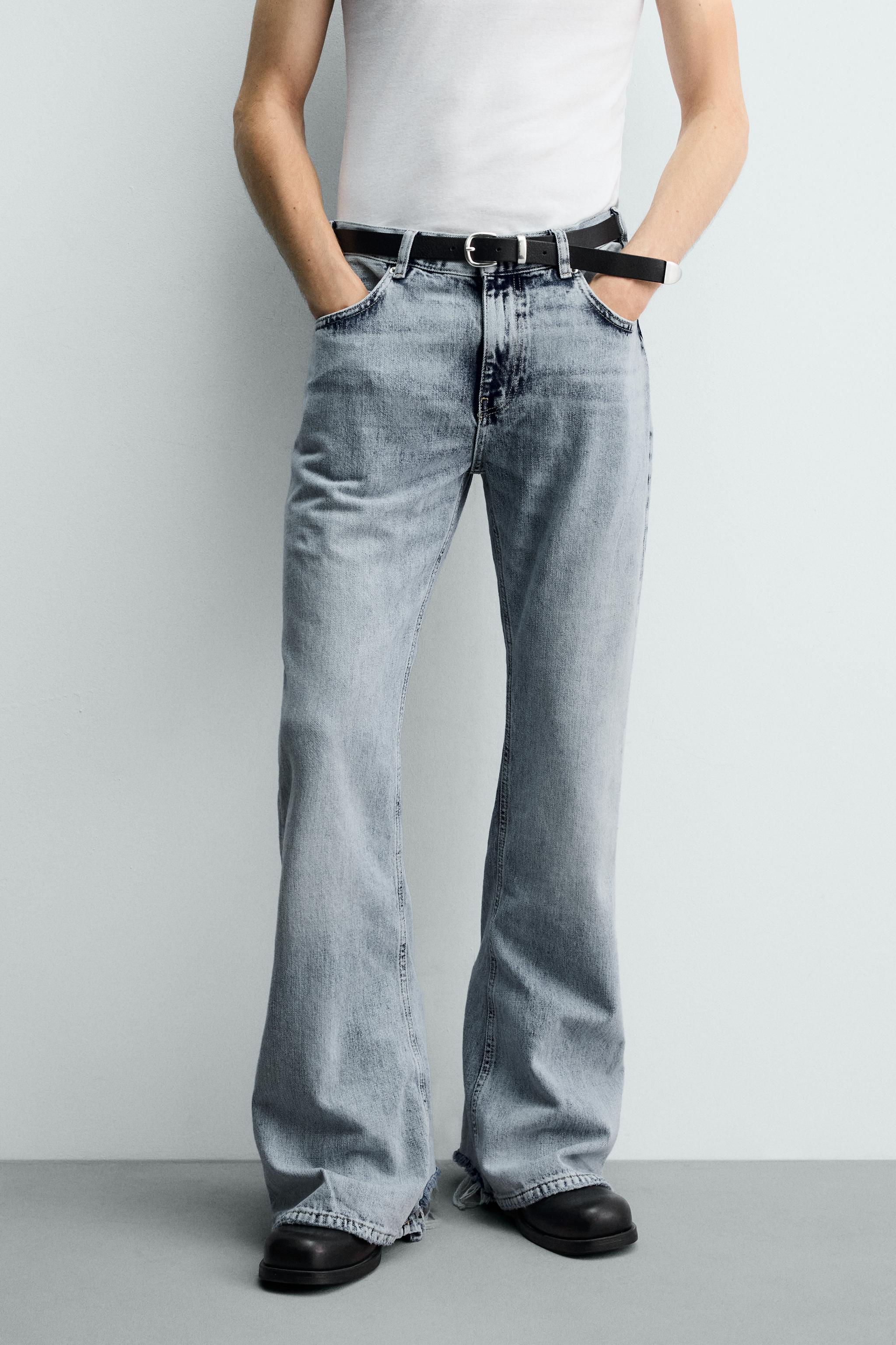 FLARE FIT JEANS — Light blue (alternate view)