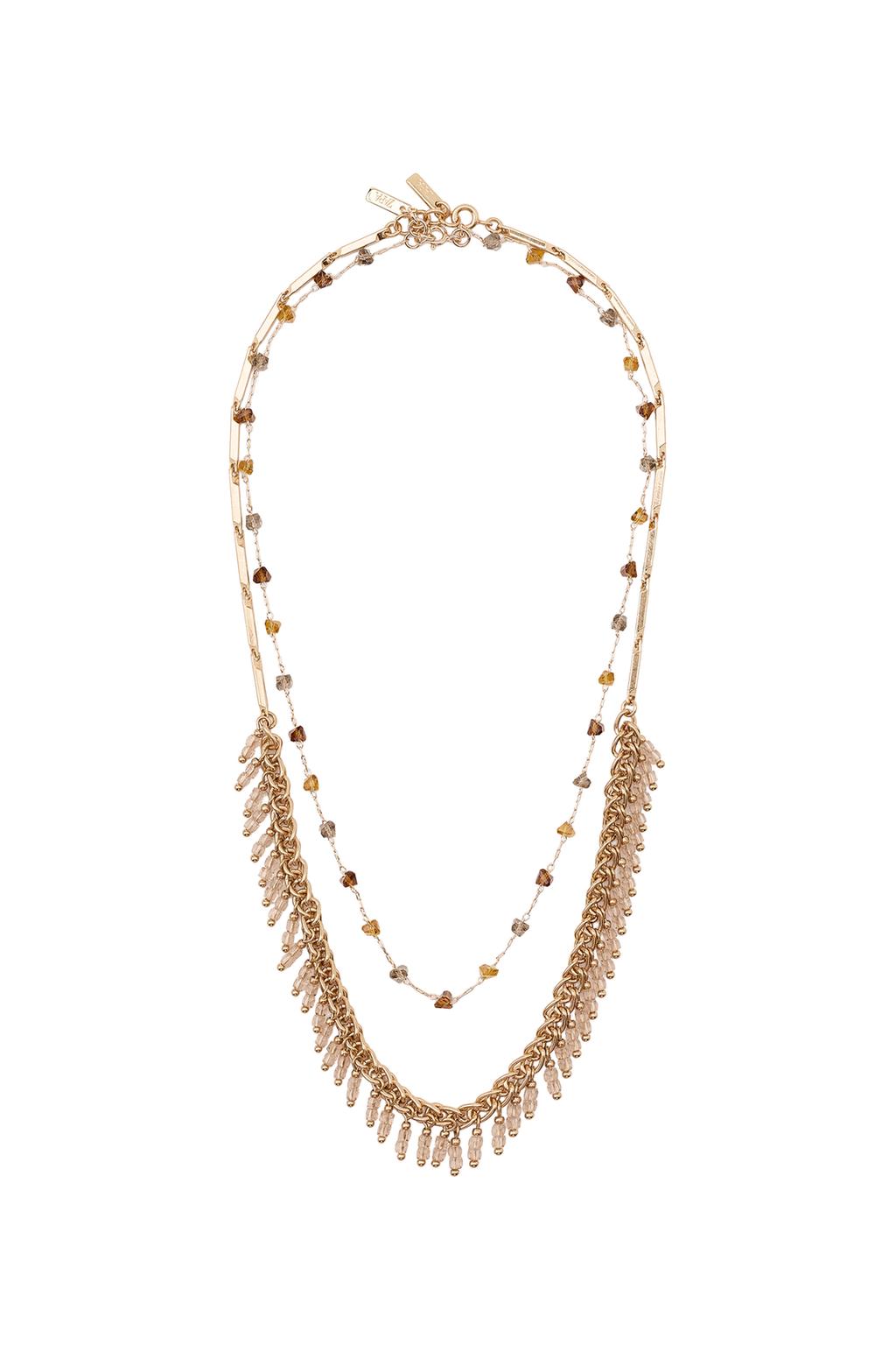 PACK OF 2 BEADED CHAIN NECKLACES