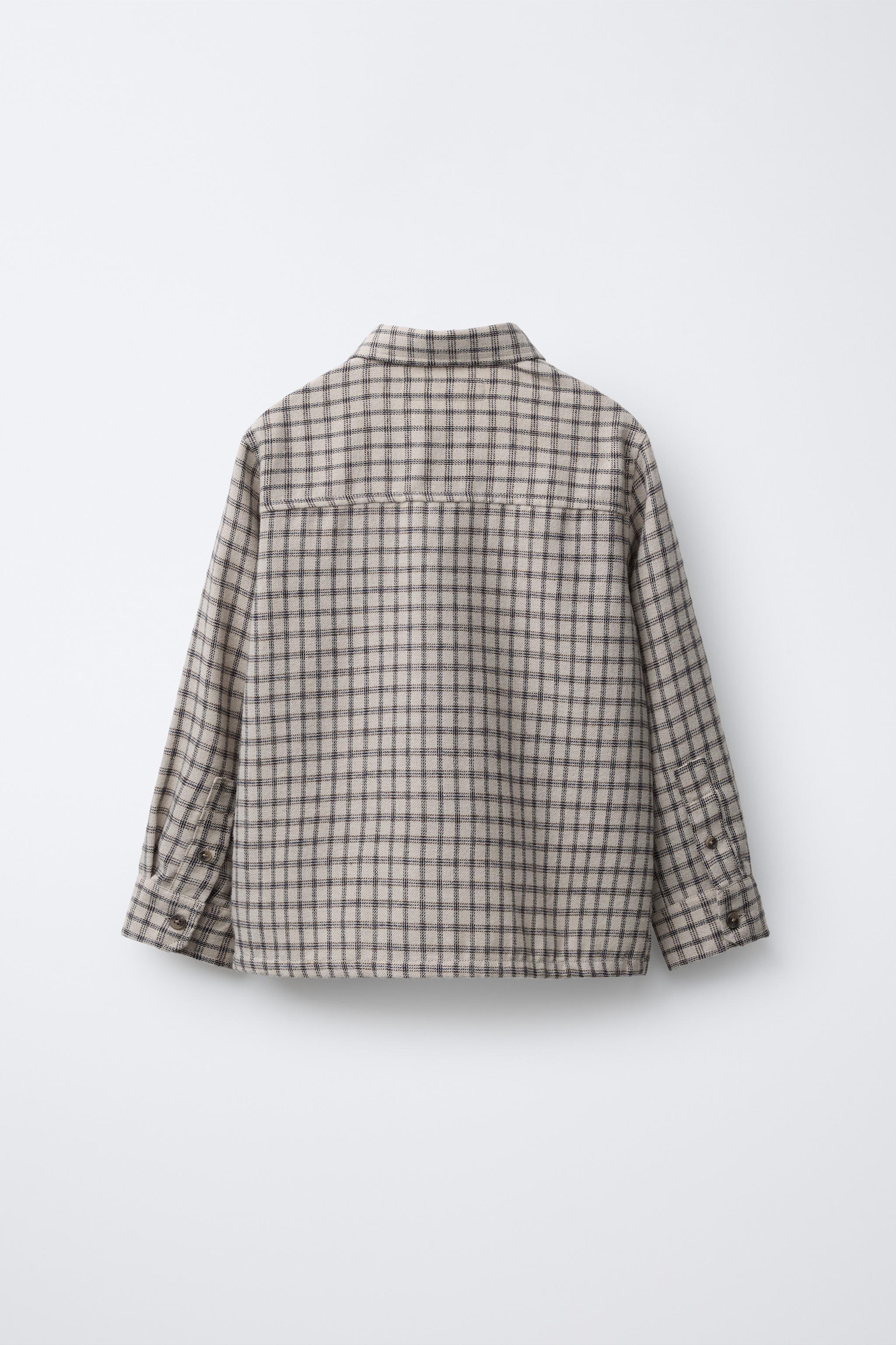 CHEMISE FLANELLE À CARREAUX ET POCHE