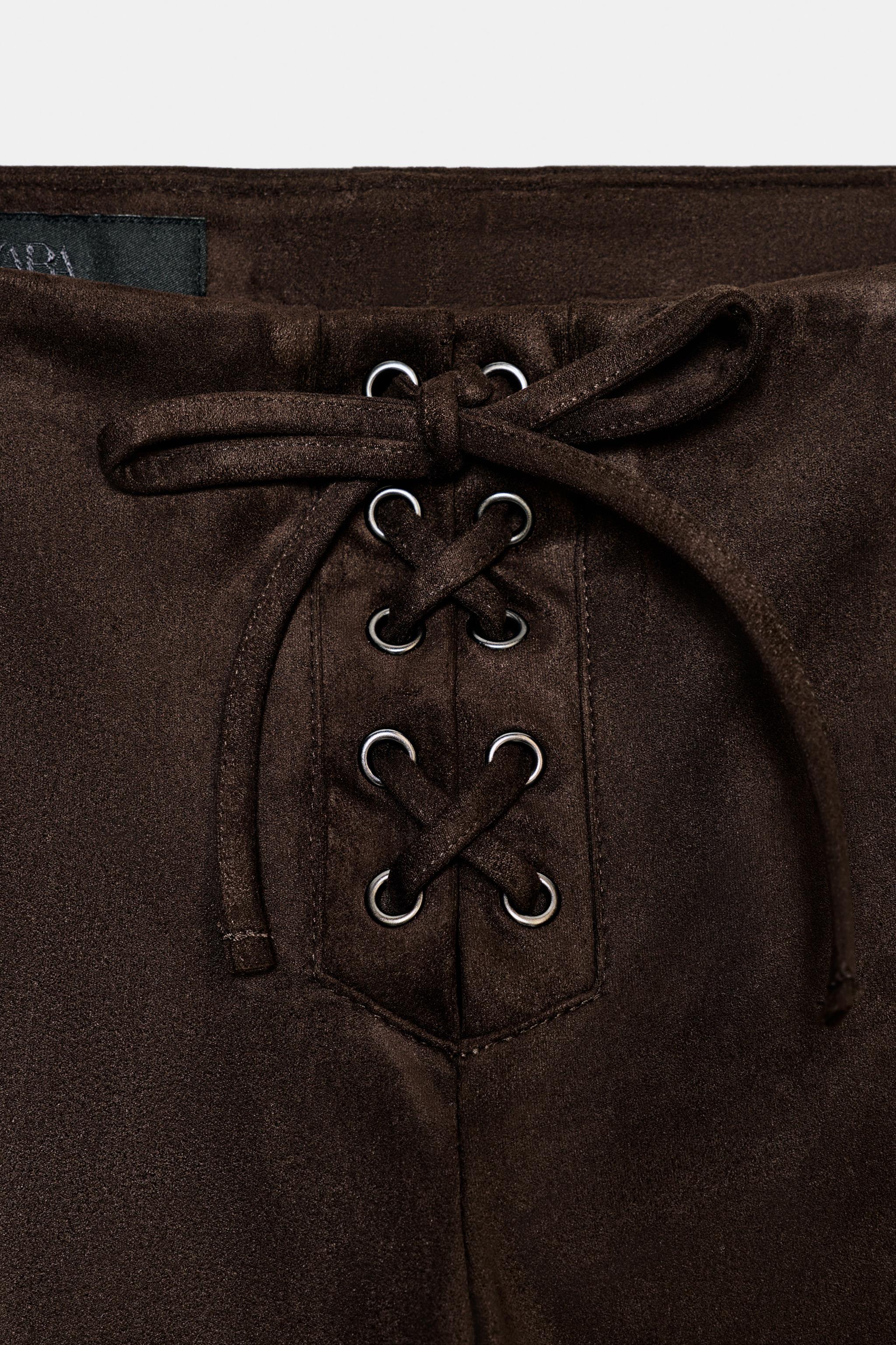 PANTALON FLARE AVEC NŒUD