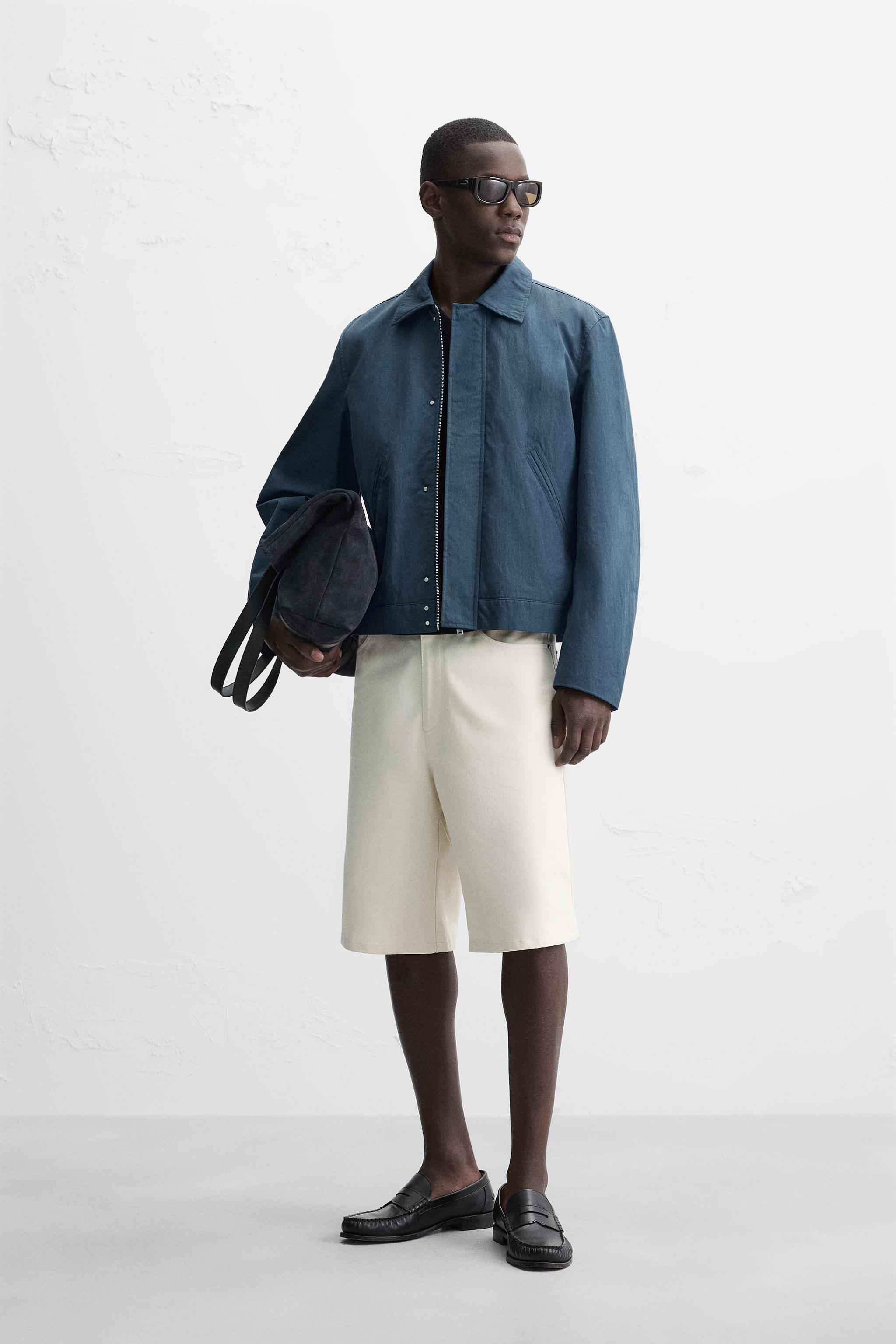 レギュラーフィットジャケット - ブルー | ZARA Japan / 日本