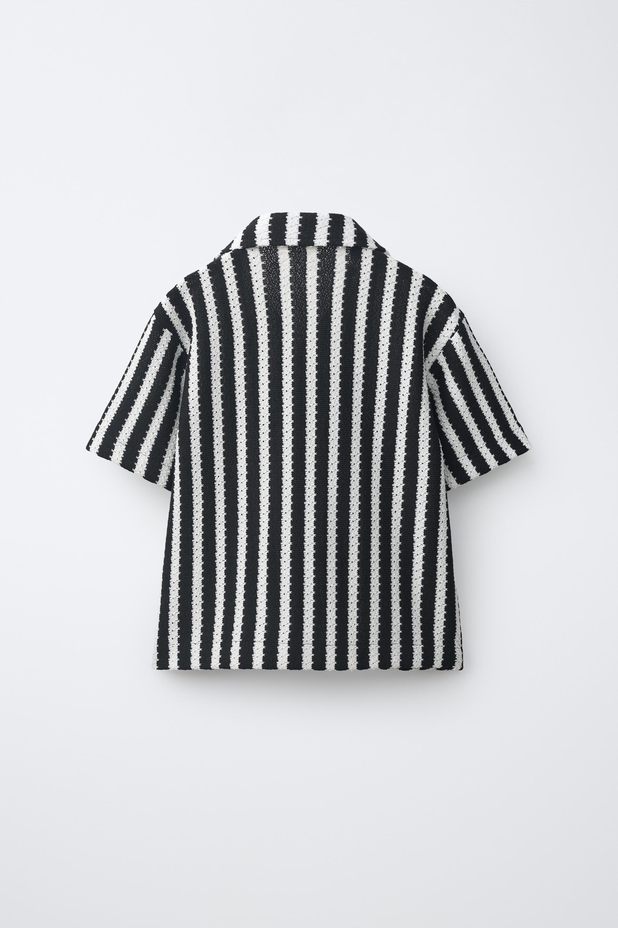 STRIPED KNIT SHIRT