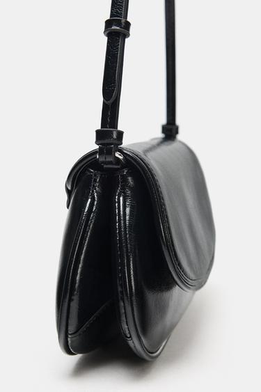 SAC PORTÉ ÉPAULE À RABAT - Noir de Zara - Image 2