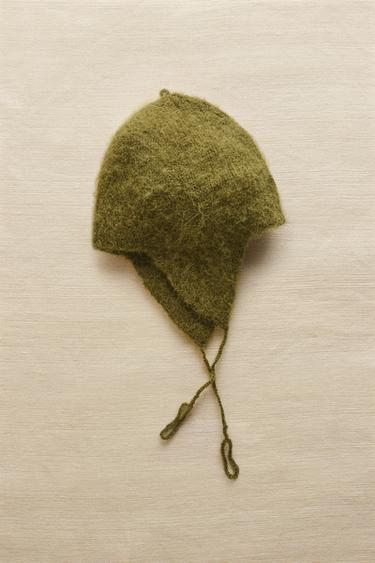 Zara KAPA ZA BEBE OD ALPAKE – Zelena