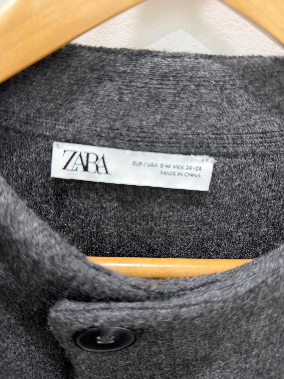 CROP KNIT COAT WITH ASYMMETRICAL SCARF - Image 2