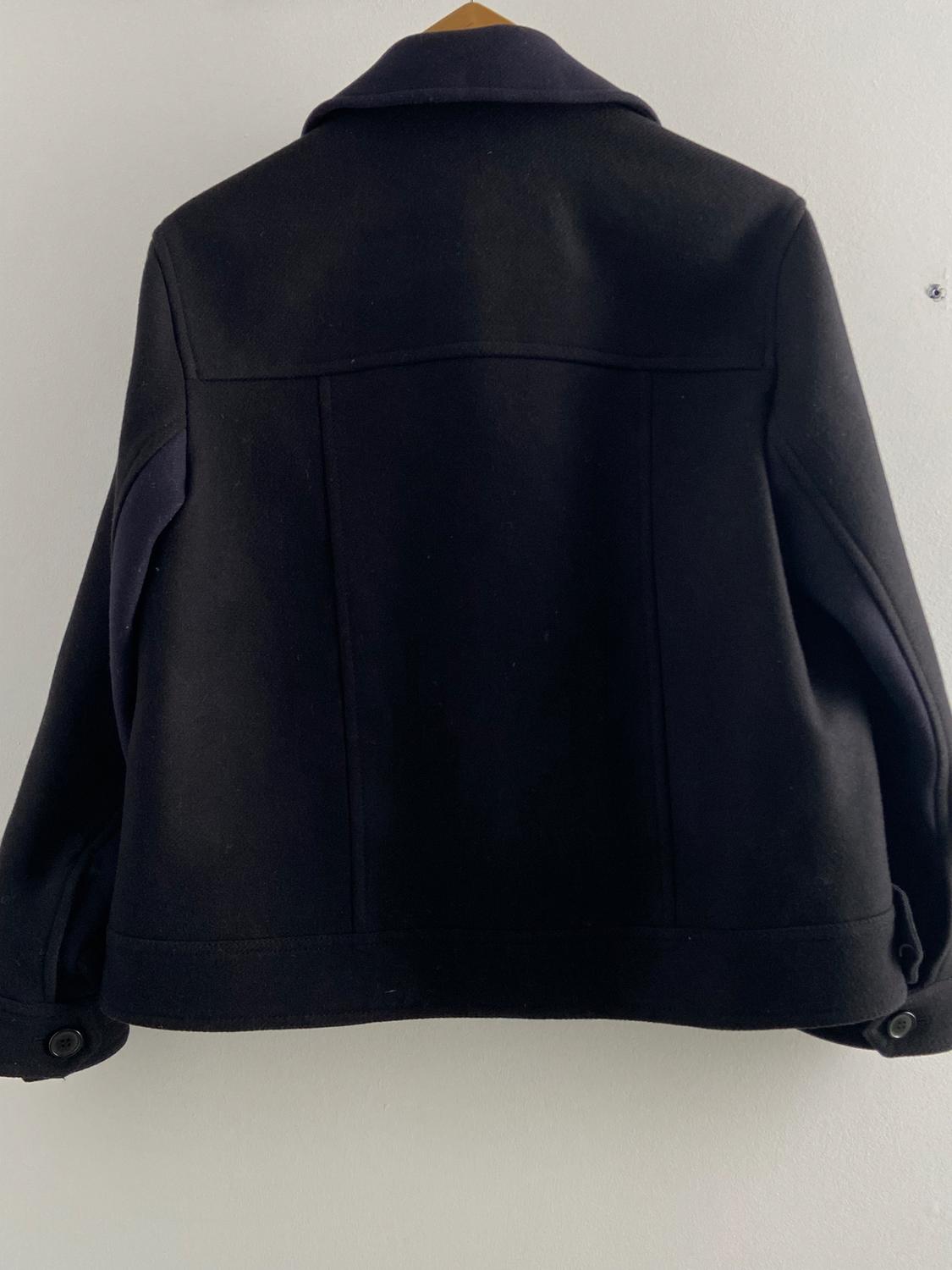 ZW COLLECTION CROPPED MANTECO WOOL COAT - Image 2