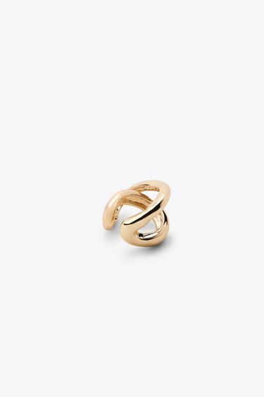 PACK OF 2 EAR CUFF EARRINGS - Golden by Zara - Image 1