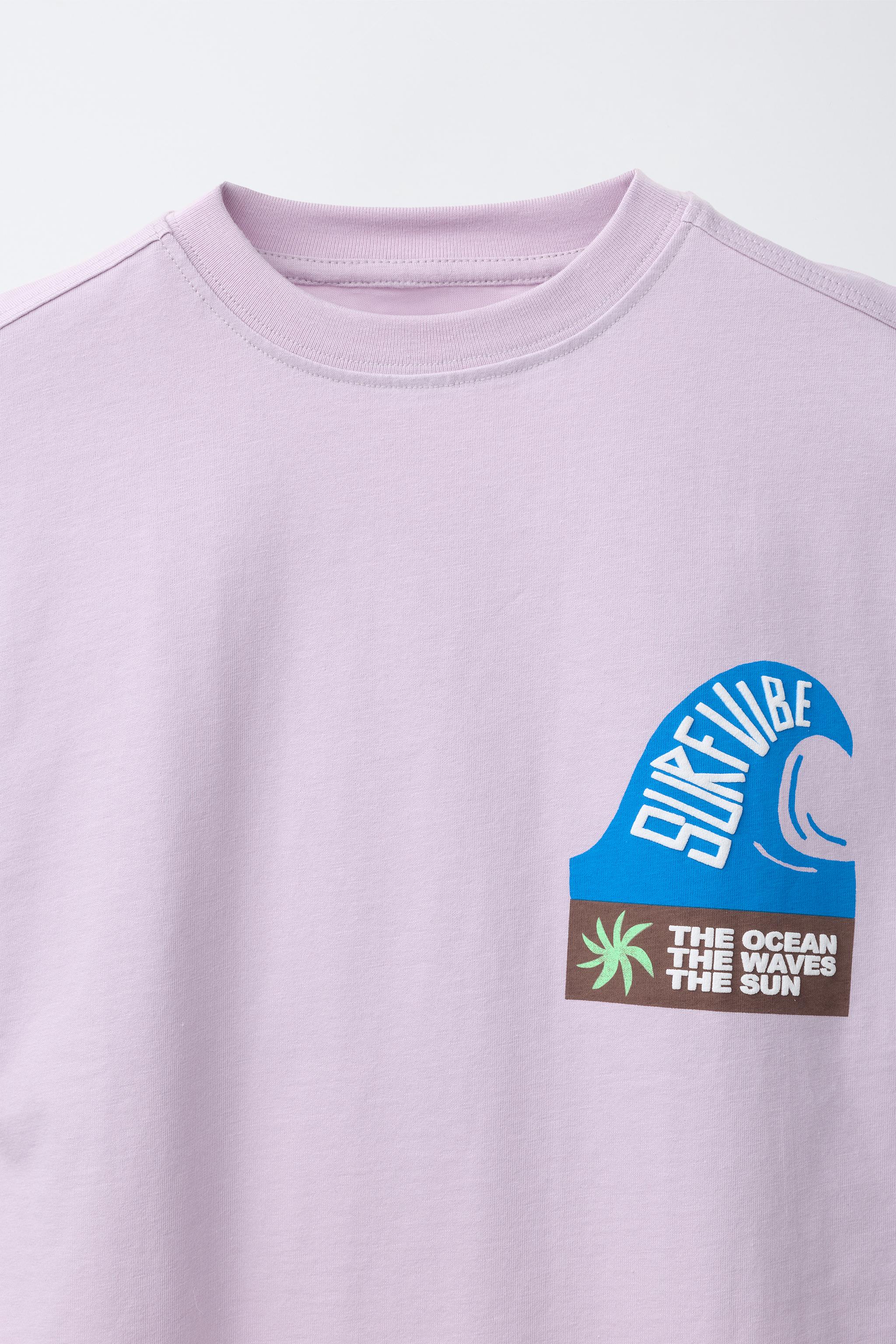 Детские футболки Zara SURF PRINT T-SHIRT — фото 3