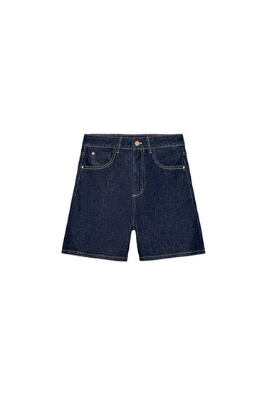 SHORTS Z1975 MOM FIT - Blau von Zara